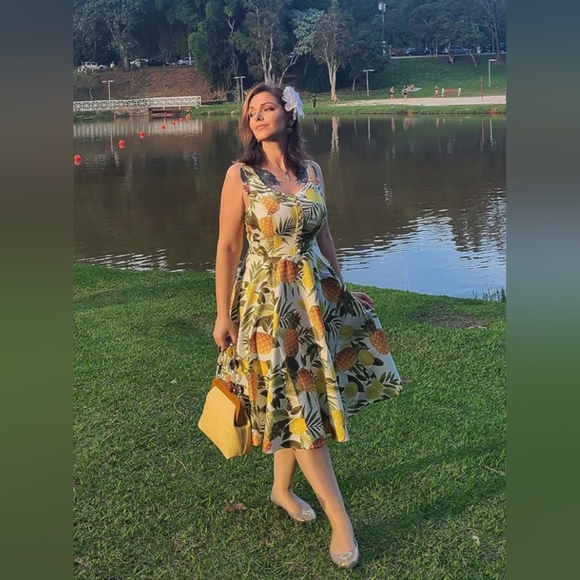 Belle Poque 1950s Vintage Dress for Women Sleeveless Homecoming Dresses Cocktail - Picture 3 of 5